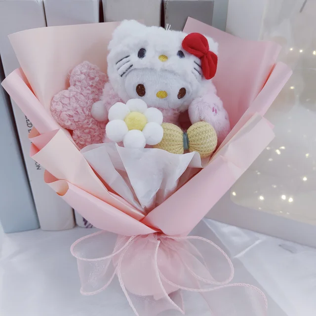Plüschtier Hello Kitty – Kuscheltier - Stofftier Geschenk