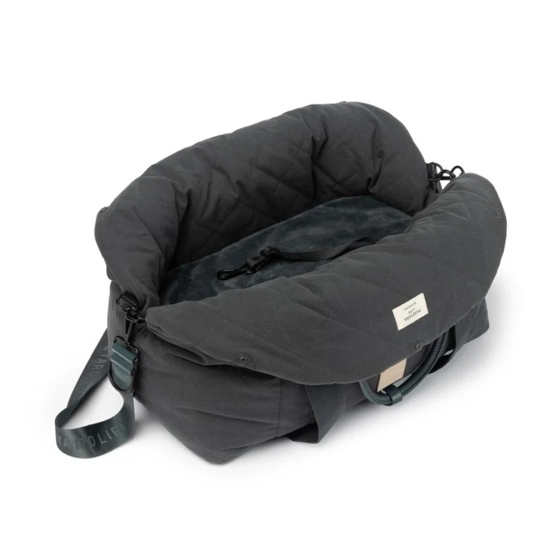 Autositz & Hundetasche Slate Grey