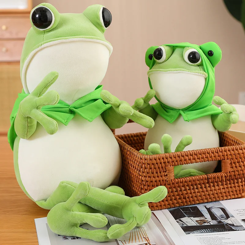 Lustiger Frosch Kuscheltier (ca. 45, 60, 80cm)
