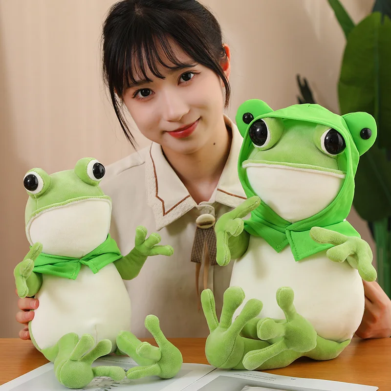 Lustiger Frosch Kuscheltier (ca. 45, 60, 80cm)