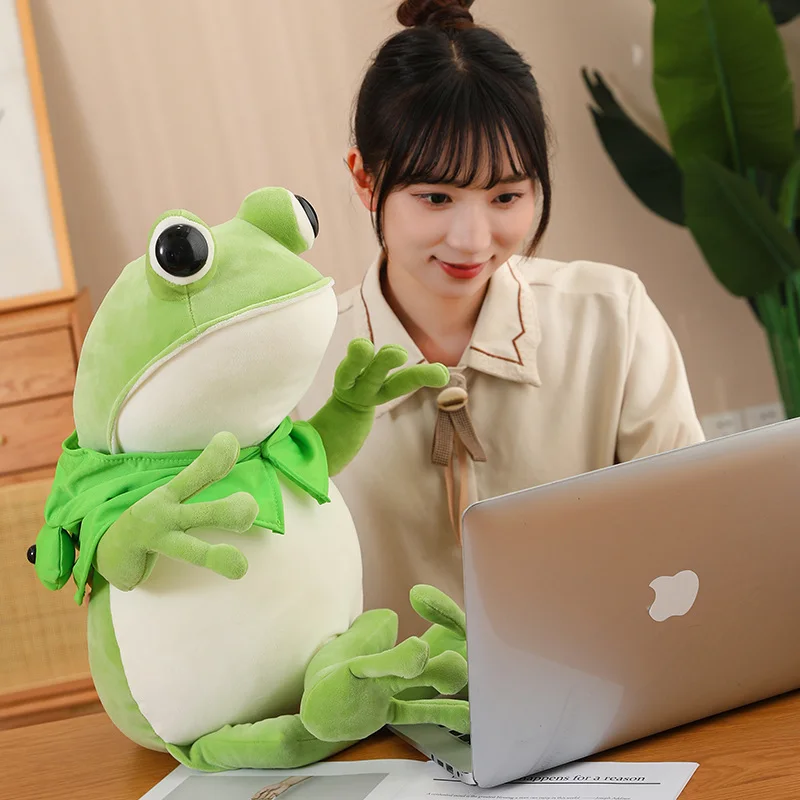 Lustiger Frosch Kuscheltier (ca. 45, 60, 80cm)