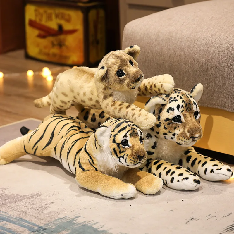 Löwe, Tiger oder Leopard Stofftiere (ca. 39-58cm)