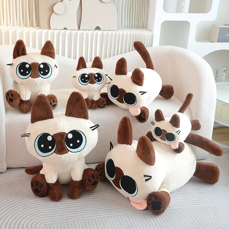 35-60cm Siamesische Katze als Anime Kuscheltier