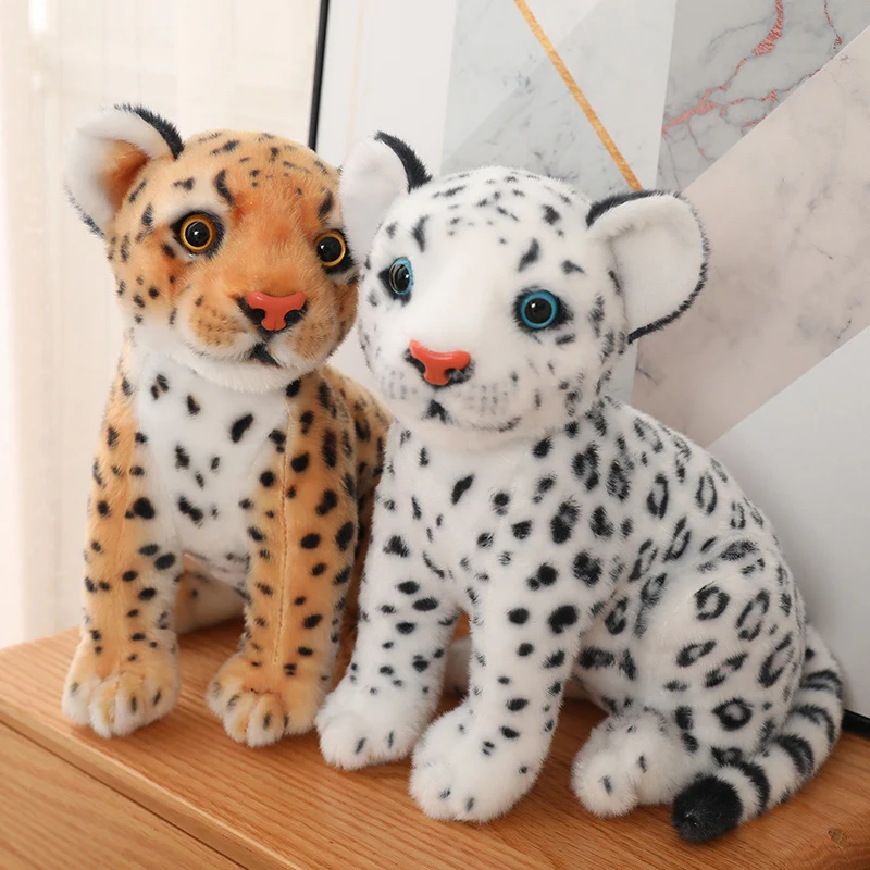 Leopard oder Schnee Leopard Kuscheltier (ca. 28/32cm)