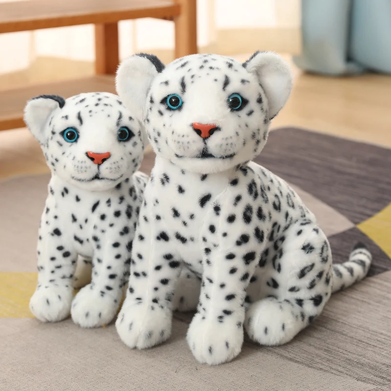 Leopard oder Schnee Leopard Kuscheltier (ca. 28/32cm)
