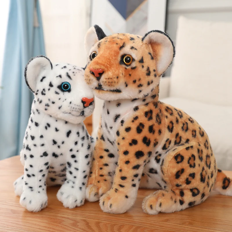 Leopard oder Schnee Leopard Kuscheltier (ca. 28/32cm)