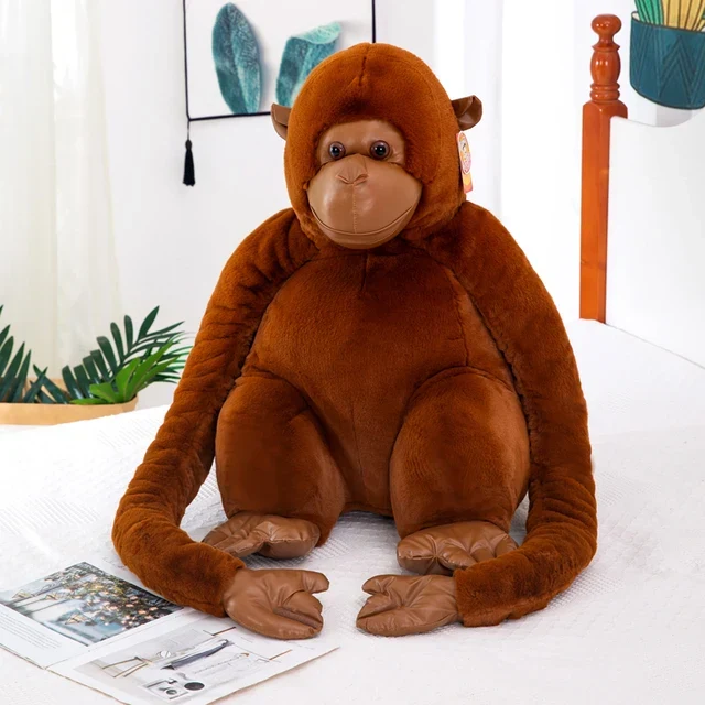 Plüschtier Gorilla – Kuscheltier - Stofftier braun schwarz