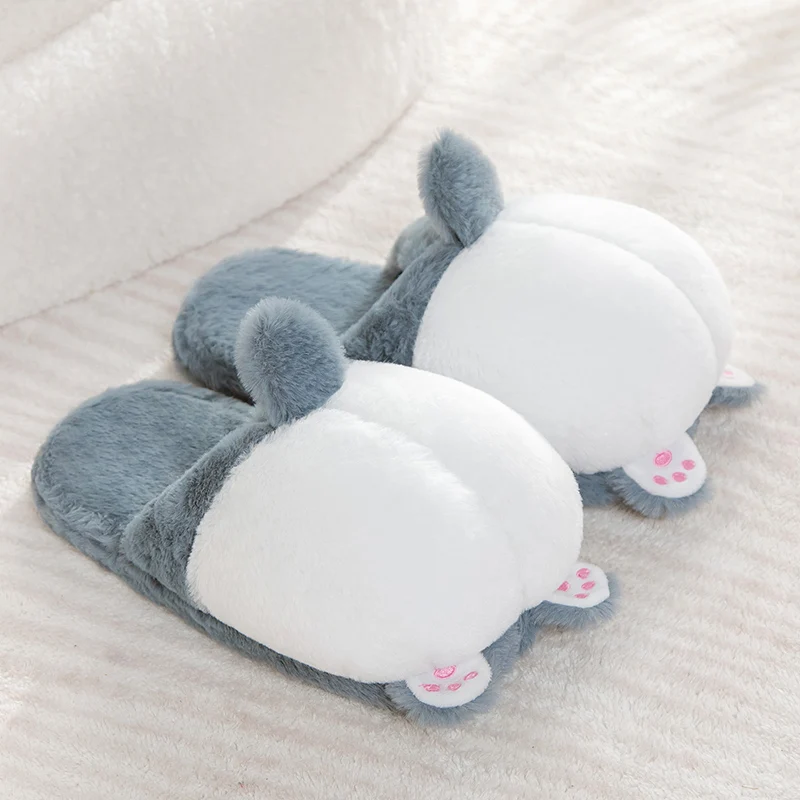 Flauschige Corgi Plüsch Hausschuhe