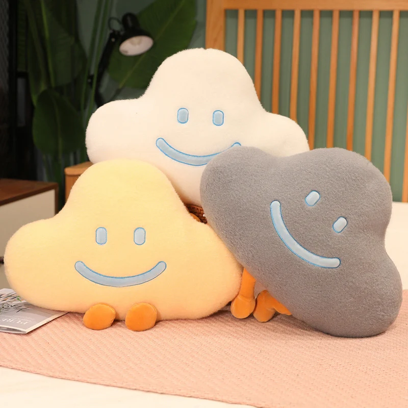 Weiches Lachendes Wolken Kuscheltier Kissen