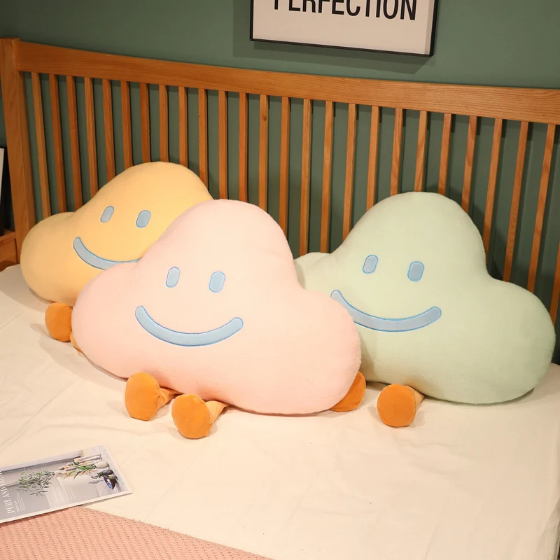 Weiches Lachendes Wolken Kuscheltier Kissen