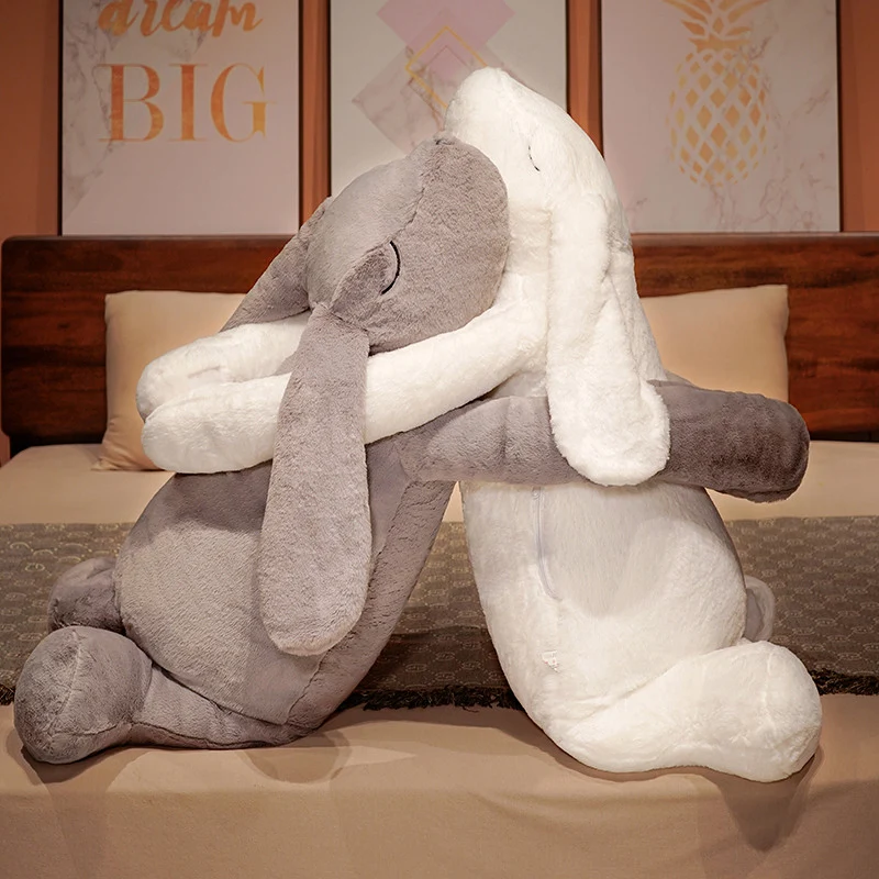 Extragroßes Häschen Kuscheltier mit langen Ohren (90cm oder 120cm)