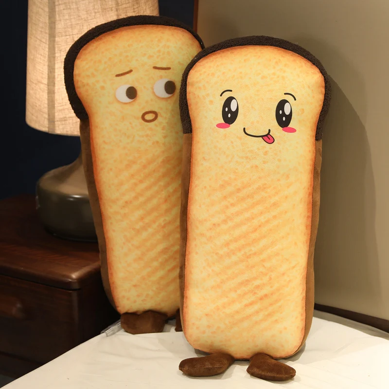 Rückenkissen im lustigen 3D Brot Design Brot Stofftier