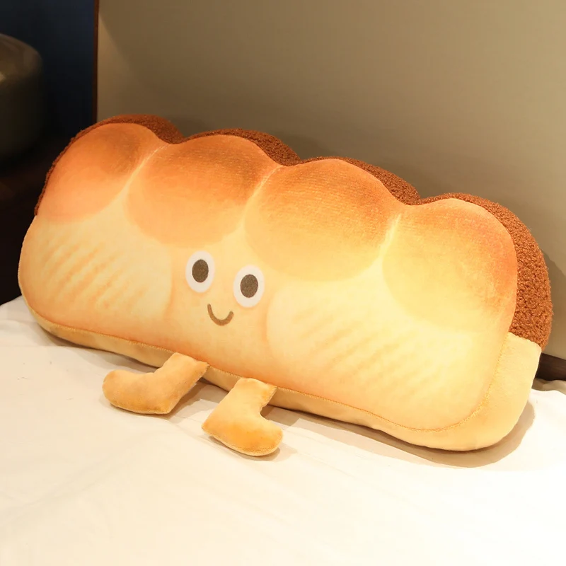 Rückenkissen im lustigen 3D Brot Design Brot Stofftier