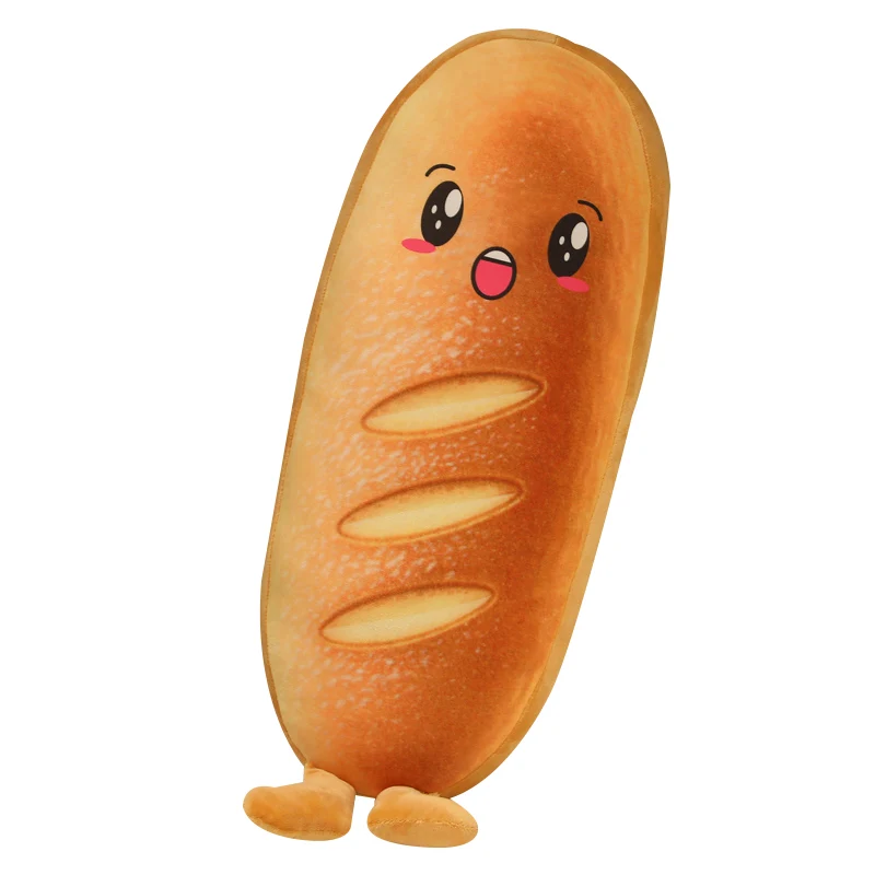 Rückenkissen im lustigen 3D Brot Design Brot Stofftier