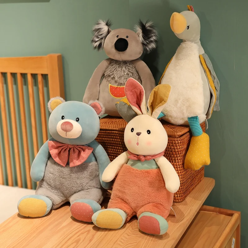 Ente, Bär oder Kaninchen Kuscheltiere