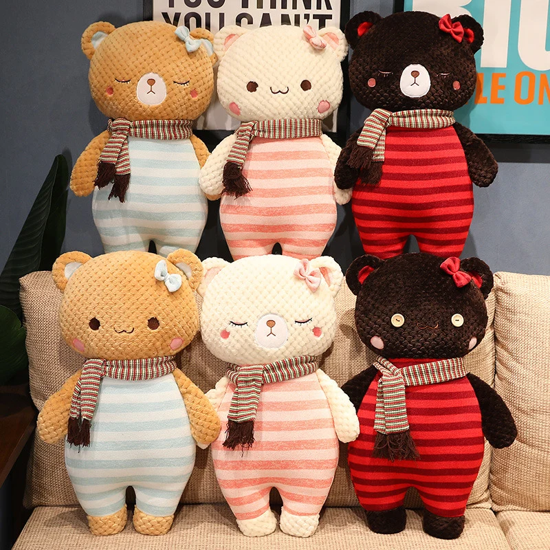Teddy-Kuscheltier Schal und Pullover (ca. 55cm)