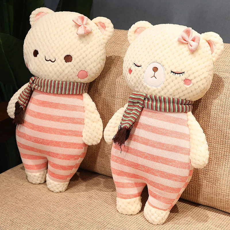Teddy-Kuscheltier Schal und Pullover (ca. 55cm)