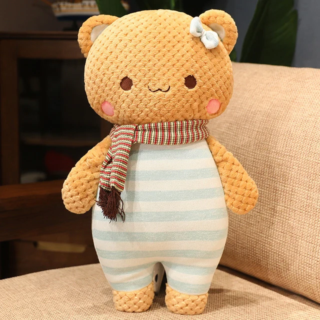Teddy-Kuscheltier Schal und Pullover (ca. 55cm)