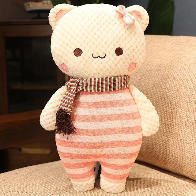 Teddy-Kuscheltier Schal und Pullover (ca. 55cm)