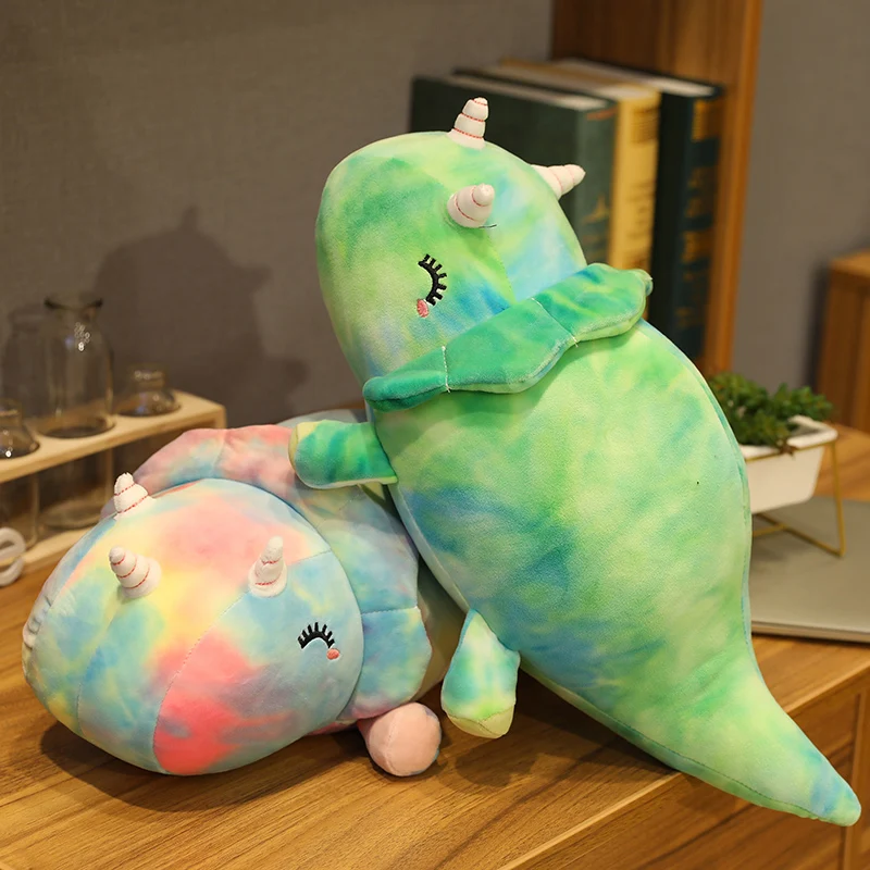 Regenbogen Dinos Stofftiere - Triceratops oder Stegosaurus
