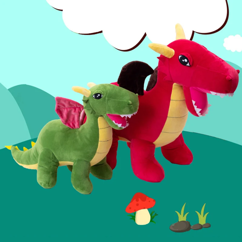 Drachen Dinosaurier mit Flügeln Plüschtier (60cm bis 110cm)