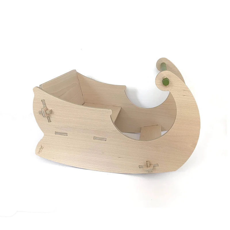 Schaukelpferd "Schlitten" aus Holz