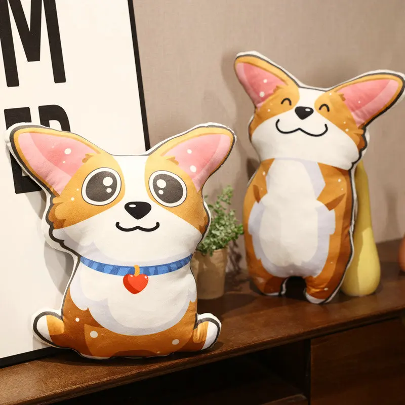 Plüschtier Corgi Kissen – Kuscheltier - Stofftier weich