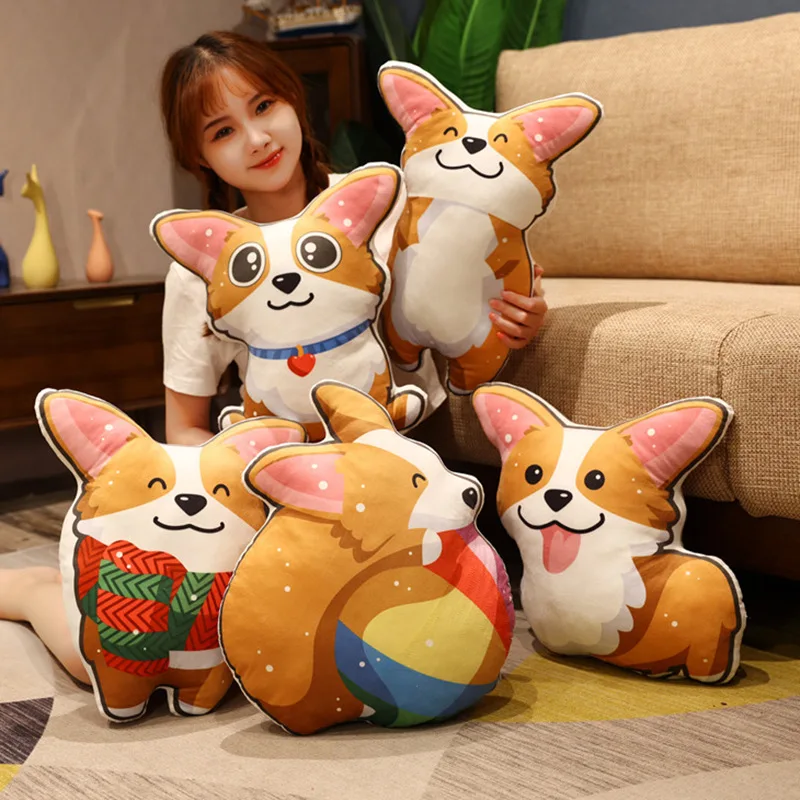 Plüschtier Corgi Kissen – Kuscheltier - Stofftier weich