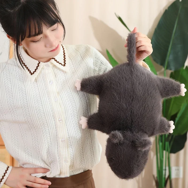 Plüschtier Schwarze Maus – Kuscheltier - Stofftier