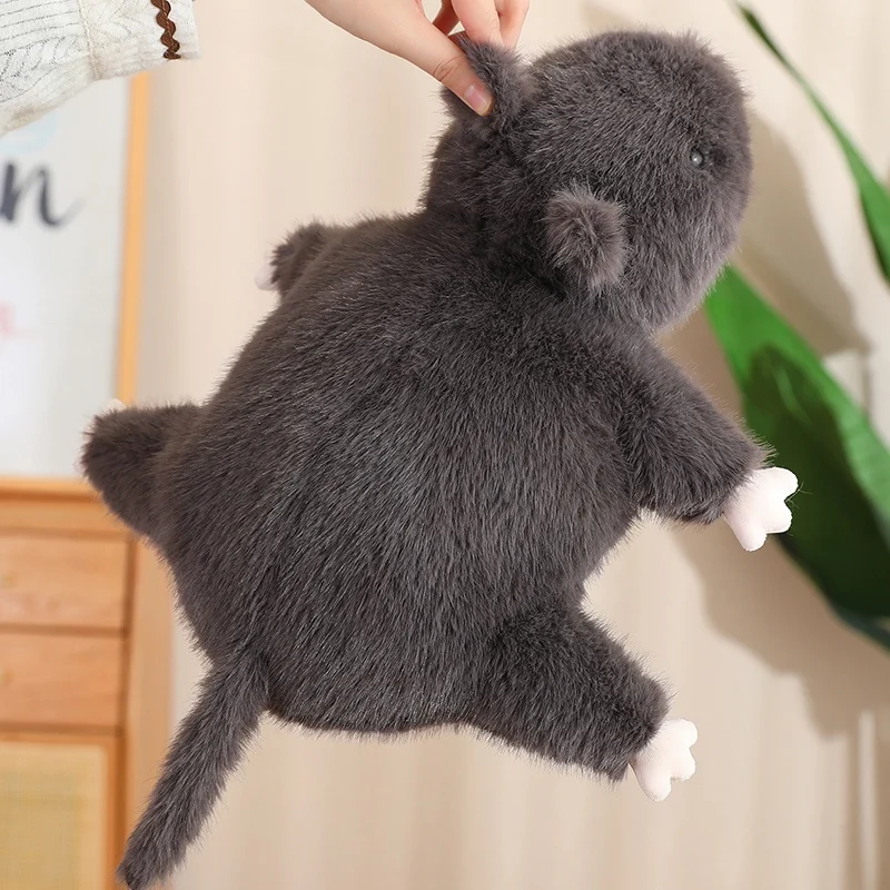 Plüschtier Schwarze Maus – Kuscheltier - Stofftier