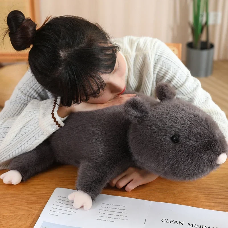 Plüschtier Schwarze Maus – Kuscheltier - Stofftier