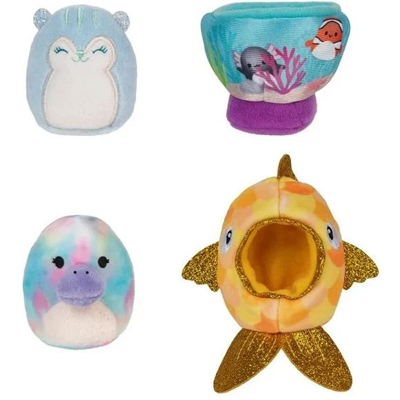 Squishmallows - SQM0057R - Squishville - Weiches Plüsch-Spielset, Mini-Plüsch-Squishmallows