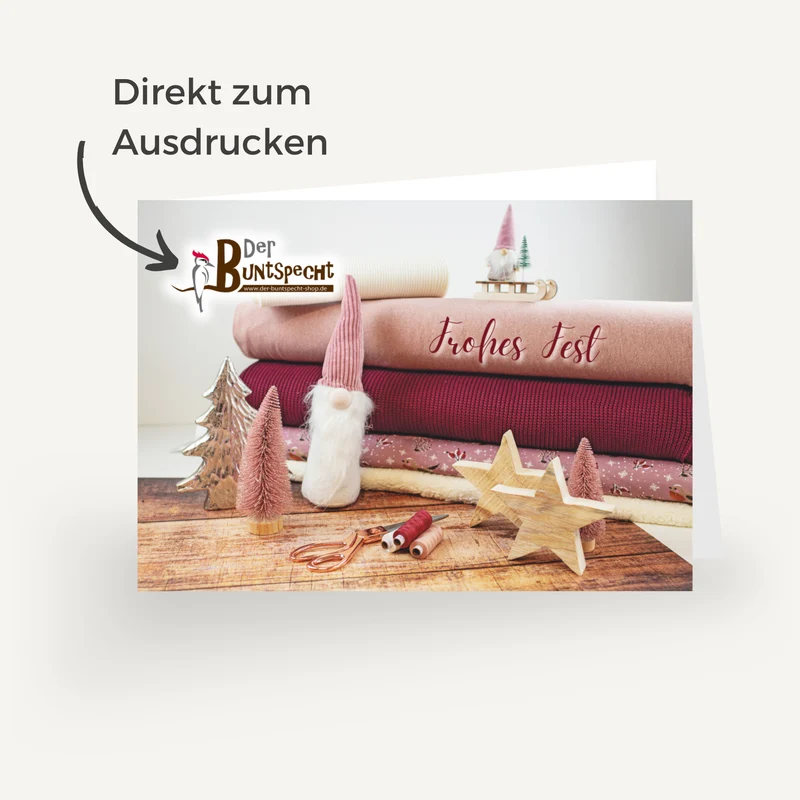Gutschein Weihnachten Faltvariante