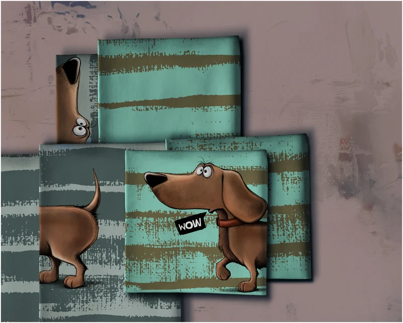 Panel French Terry Dachshund Berny by Thorsten Berger