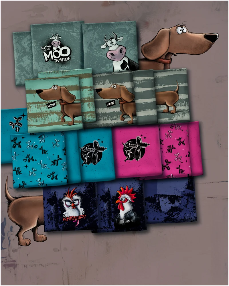 Panel French Terry Dachshund Berny by Thorsten Berger
