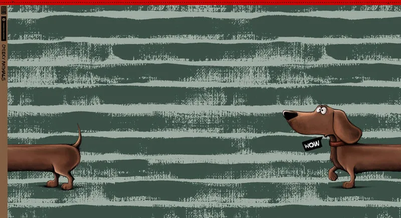 Panel French Terry Dachshund Berny by Thorsten Berger