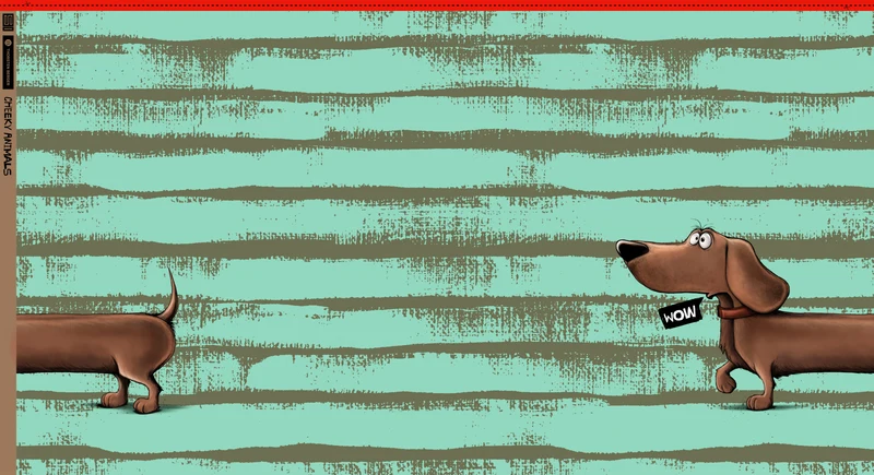 Panel French Terry Dachshund Berny by Thorsten Berger