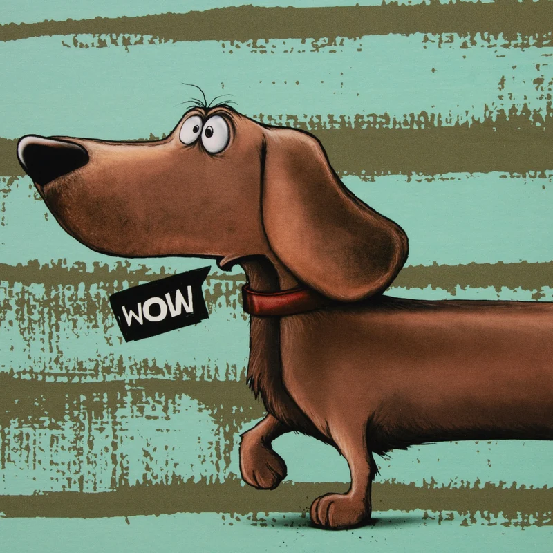 Panel French Terry Dachshund Berny by Thorsten Berger