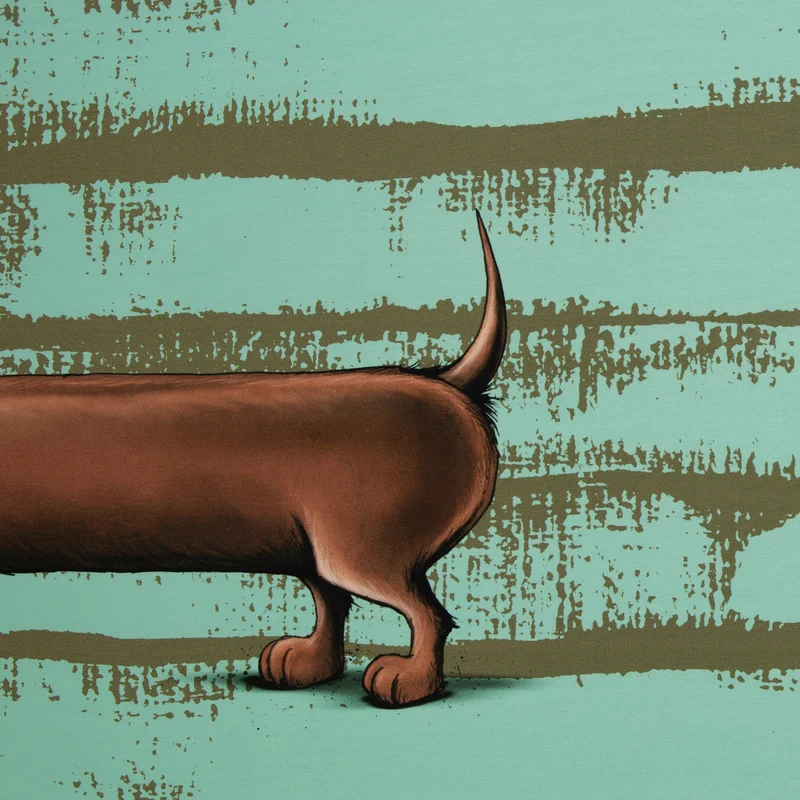 Panel French Terry Dachshund Berny by Thorsten Berger