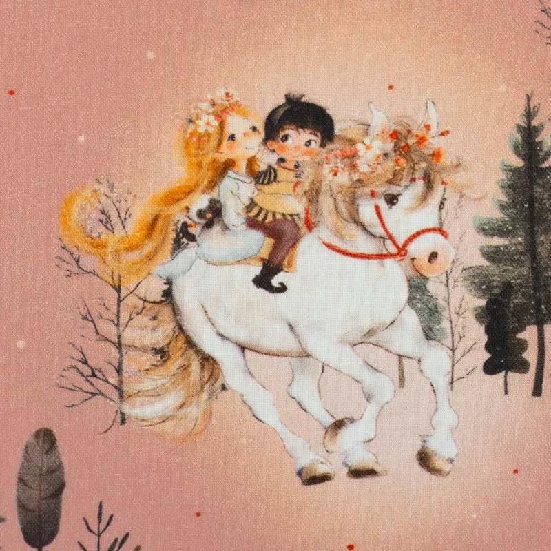 Baumwoll Webware Fairy Tale Rapunzel - 433 altrosa