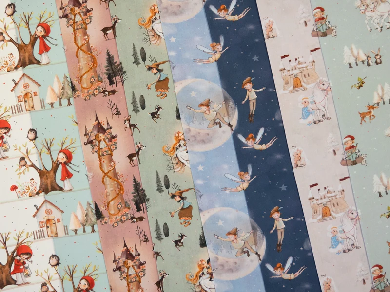 Baumwoll Webware Fairy Tale Peter Pan - 252 hellblau