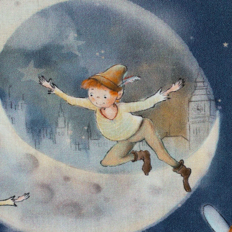 Baumwoll Webware Fairy Tale Peter Pan - 744 jeansblau