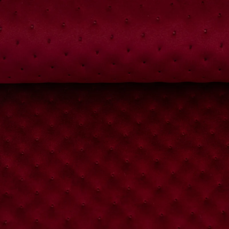 Steppsamt mit Punktprägung Galant - 638 burgundy
