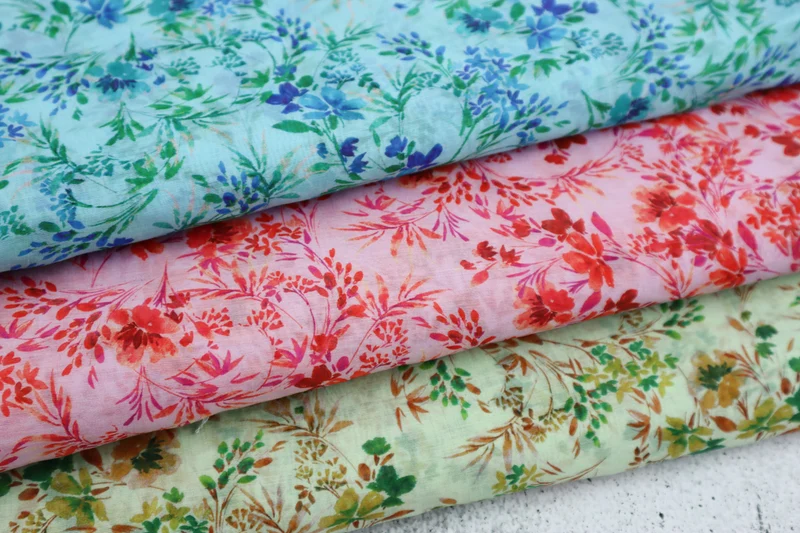 Tencel Mix Seidentouch Blumenranken