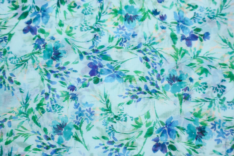 Tencel Mix Seidentouch Blumenranken