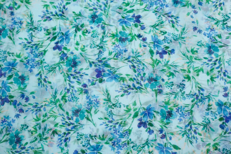 Tencel Mix Seidentouch Blumenranken
