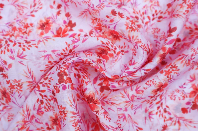 Tencel Mix Seidentouch Blumenranken