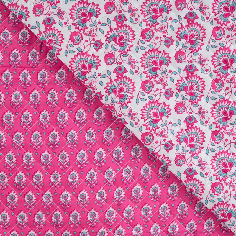 Doubleface Stepper Enjoy Flower Fuchsia