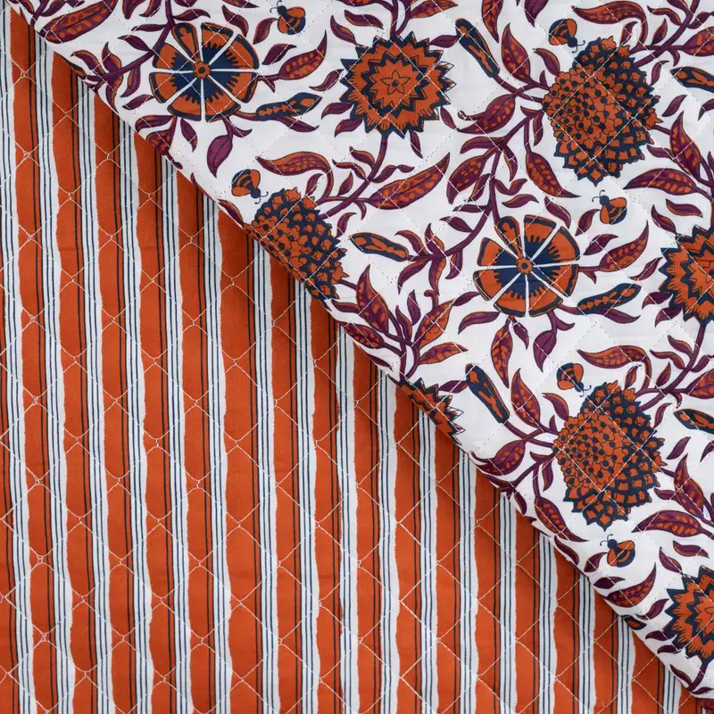 Doubleface Stepper Enjoy Flower Stripes