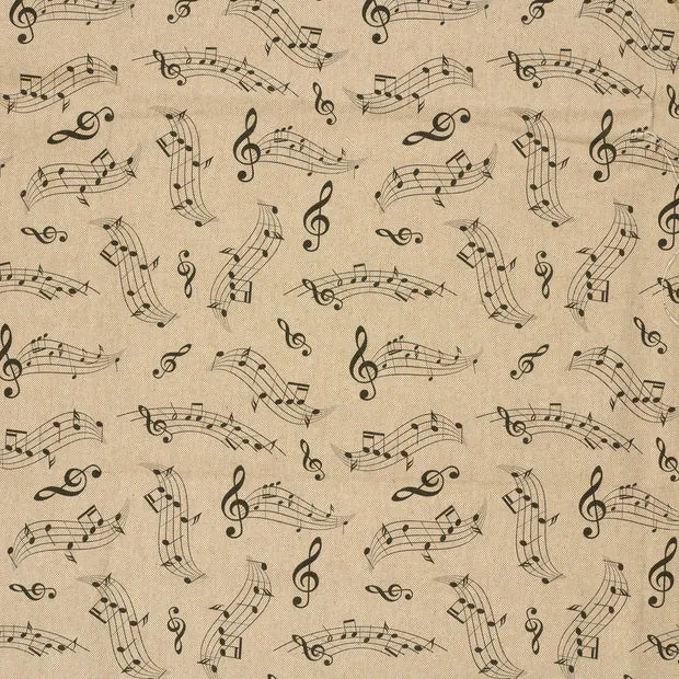 Canvas Leinen Optik Musik